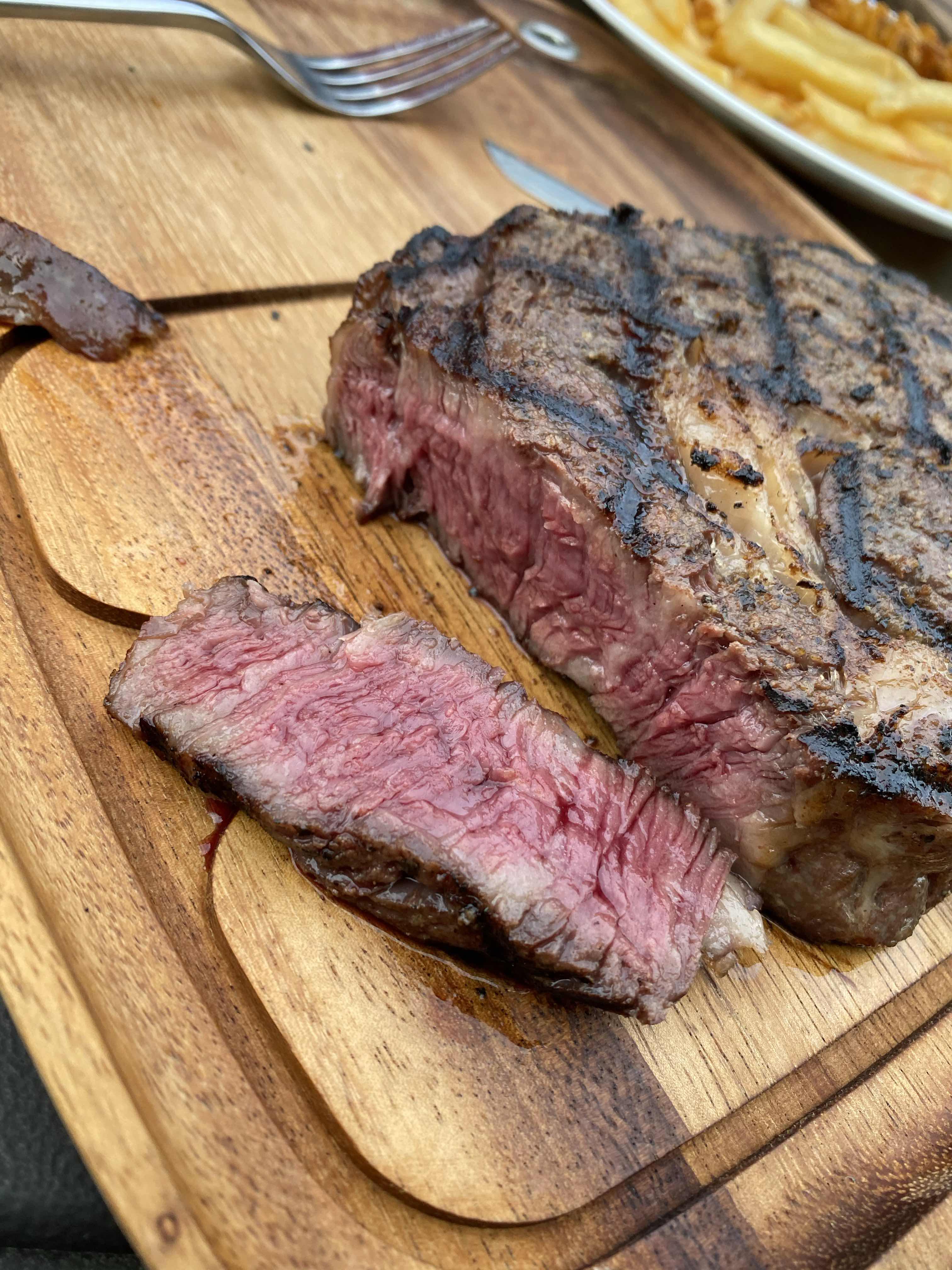 Perfect Medium Rare Steak 