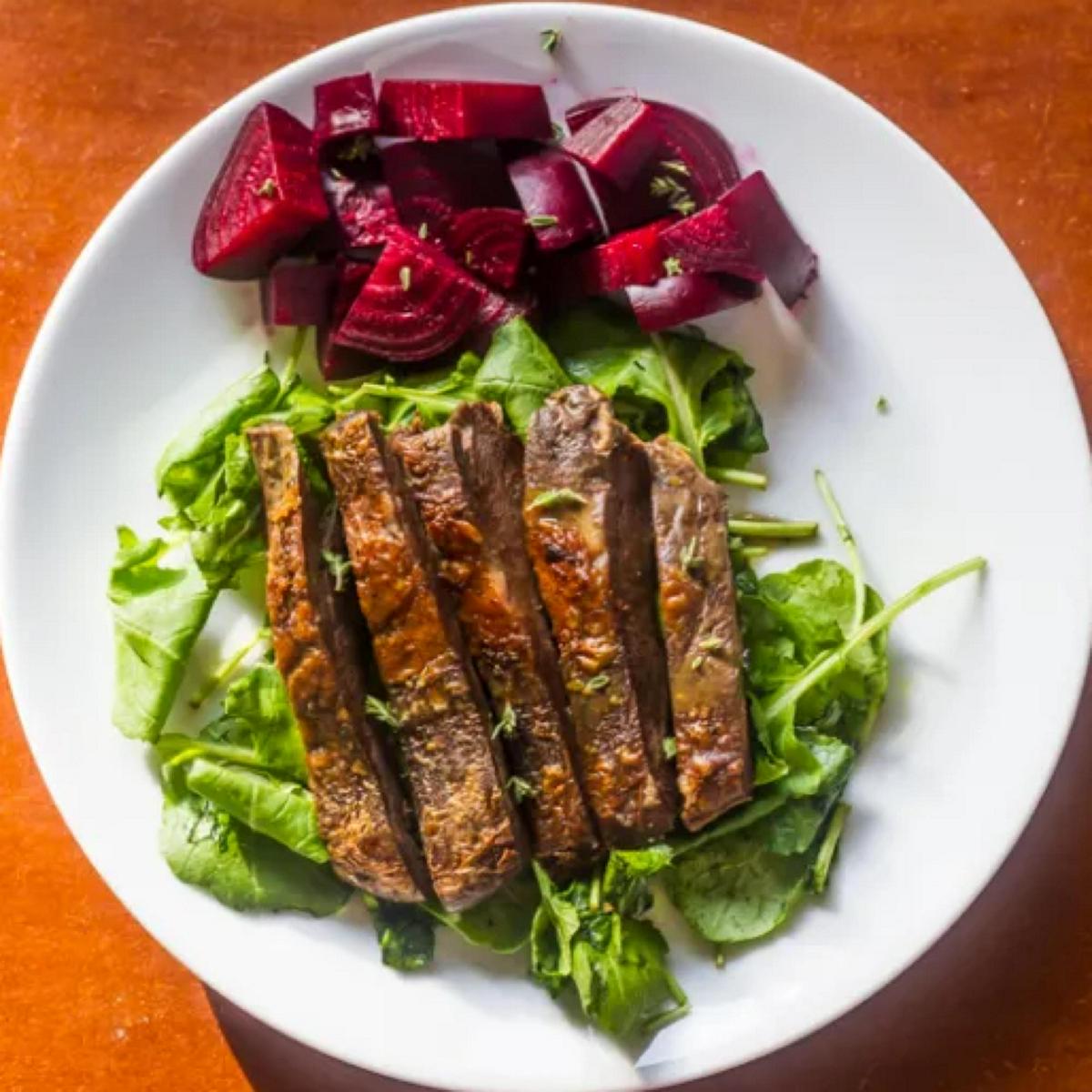 Sous Vide Beef Heart Confit