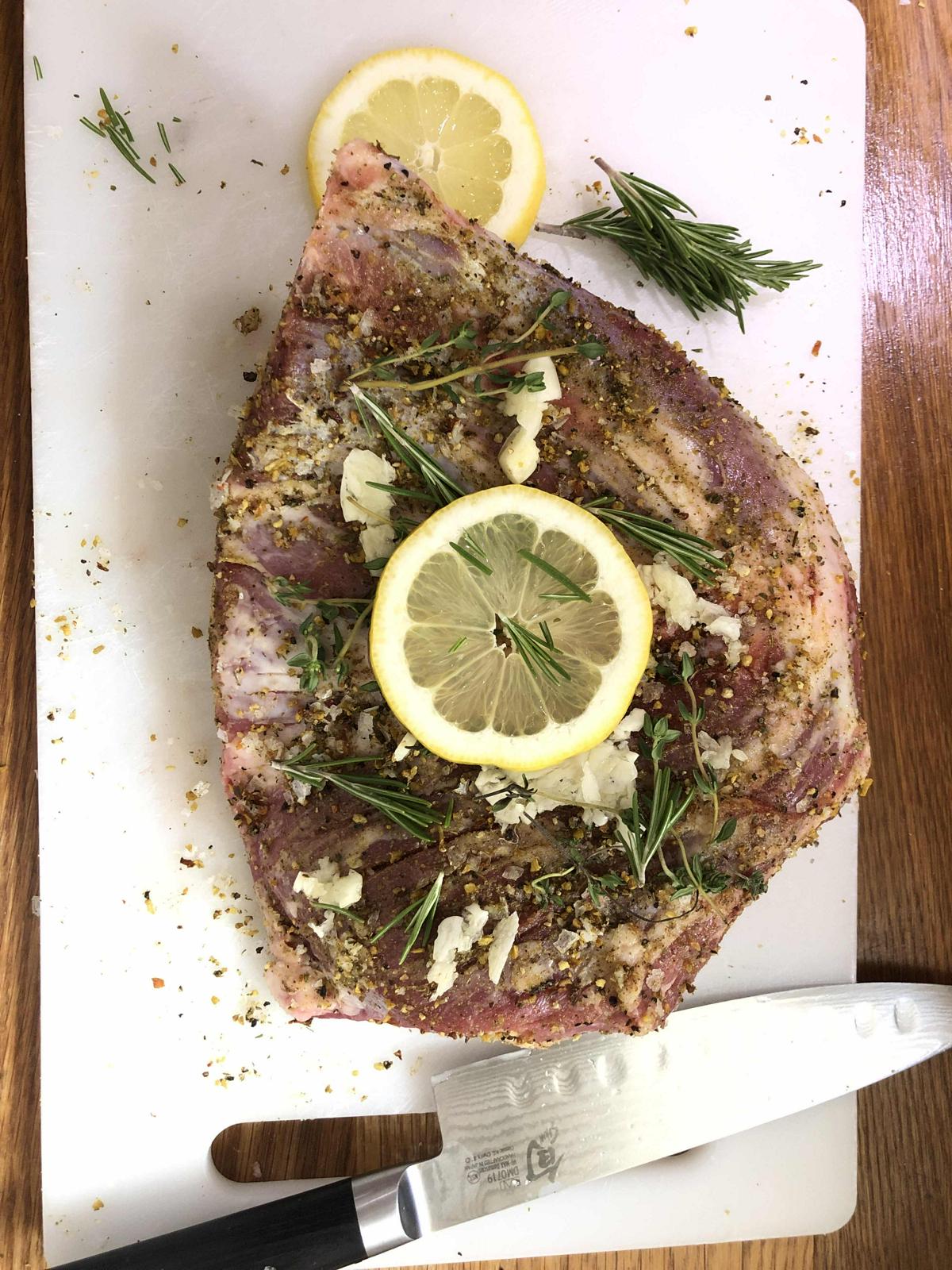 Pulled lamb shoulder with best bloody jus of all time