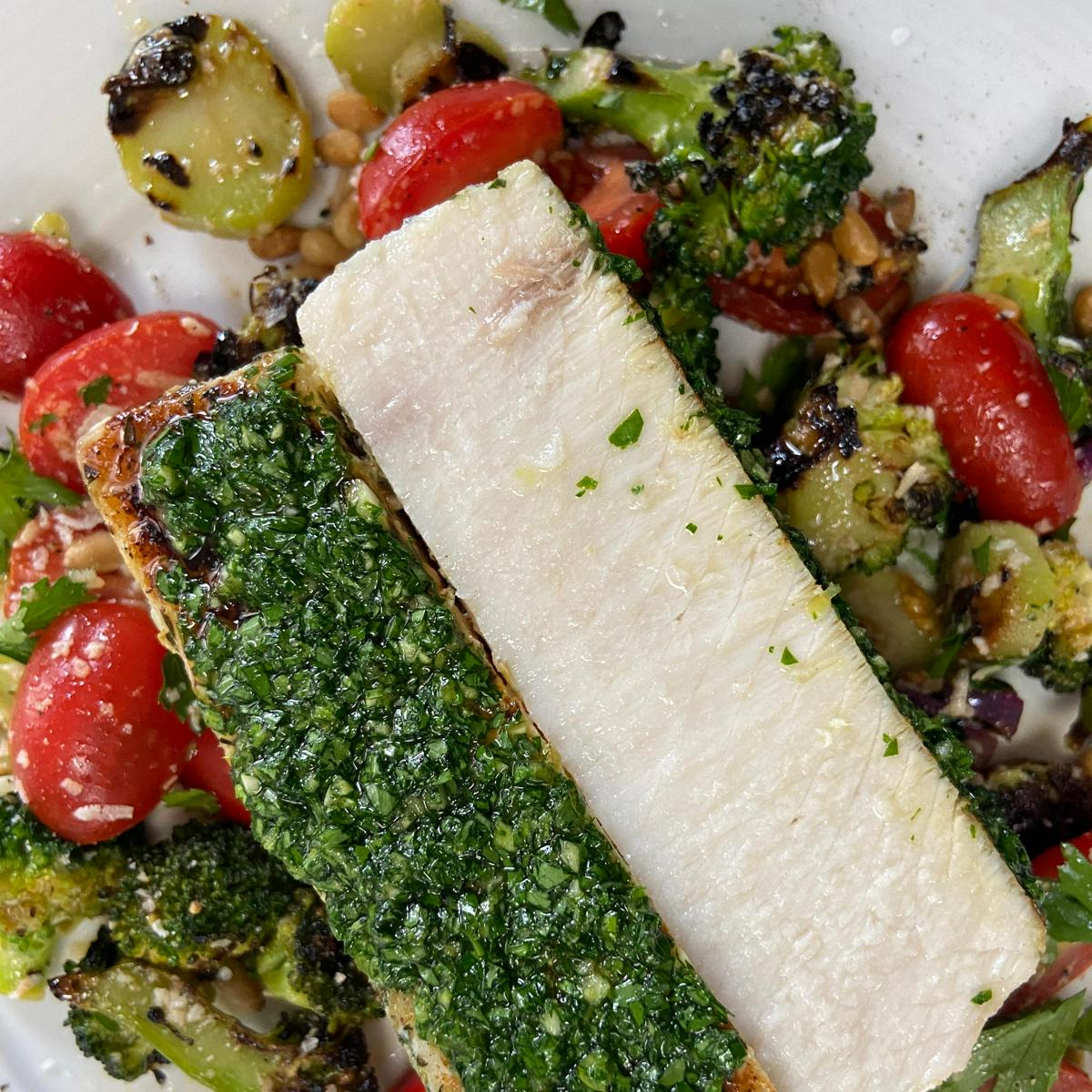 Olive Oil Sous Vide Swordfish